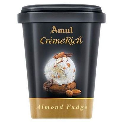 Picture of Ice Cream Creme Rich Almond Fudge 125 ml.(Amul)