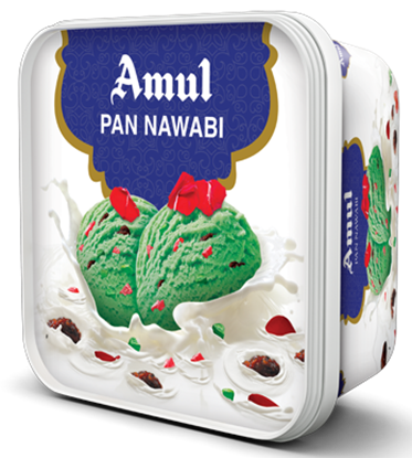 Picture of Ice Cream Pan Nawabi 1L .(Amul)