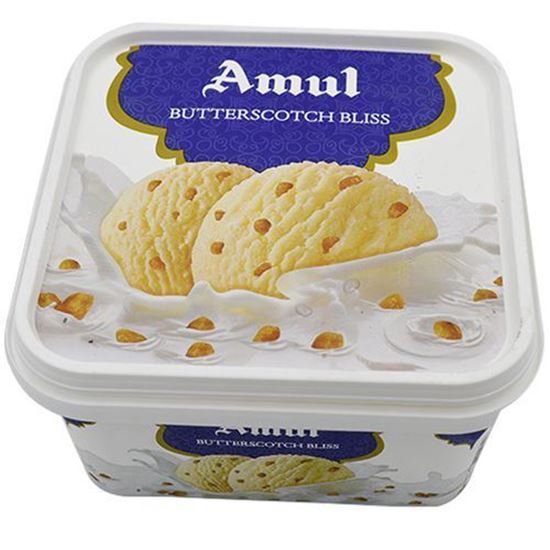 Picture of Ice Cream Butterscotch Bliss 1L.(Amul)