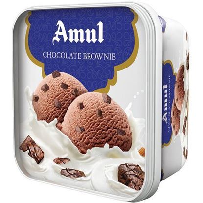 Picture of Ice Cream Chocolate Brownie 1L.(Amul)