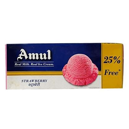 Picture of Ice Cream Strawberry 1.25L.(Amul)
