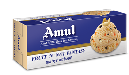 Picture of Ice Cream Fruit N Nut Fantasy 2L.(Amul)