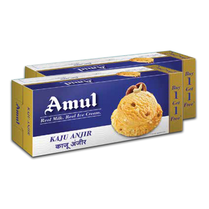 Picture of Ice Cream Kaju Anjir (Amul) (750ml.+750ml.)