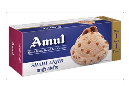 Picture of Ice Cream Shahi Anjir (Amul) (750ml.+750ml.)