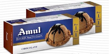 Picture of Ice Cream Chocolate (Amul) (750ml.+750ml.)