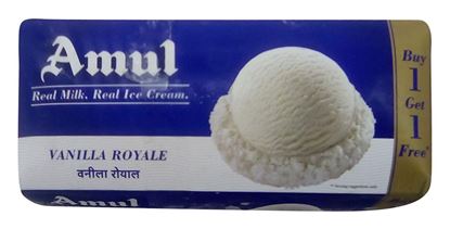 Picture of Ice Cream Vanilla Royale (Amul) (750ml.+750ml.)
