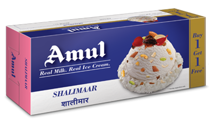 Picture of Ice Cream Shalimaar (Amul) (750ml.+750ml.)