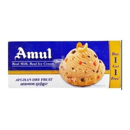 Picture of Ice Cream Afghan Dry Fruit (Amul) (750ml.+750ml.)