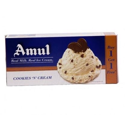 Picture of Ice Cream Cookies N Cream (Amul) (750ml.+750ml.)