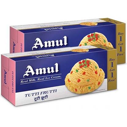 Picture of Ice Cream Tutti Frutti (Amul) (750ml.+750ml.)