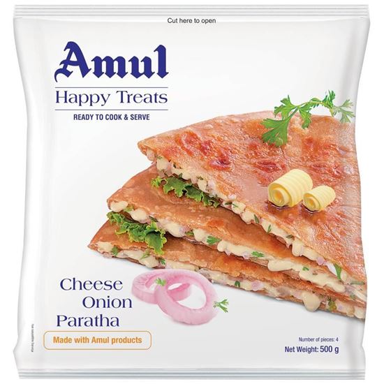 Picture of Cheese Onion Paratha 500gm.(Amul)