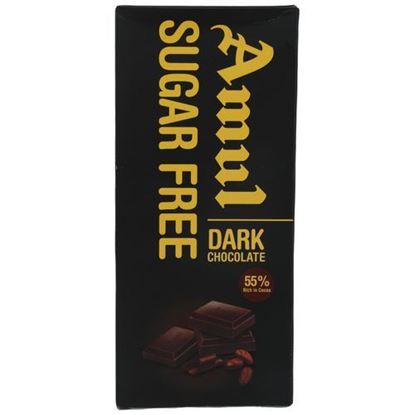 Picture of Sugar Free Dark Chocolate (Amul) - 1Pc.